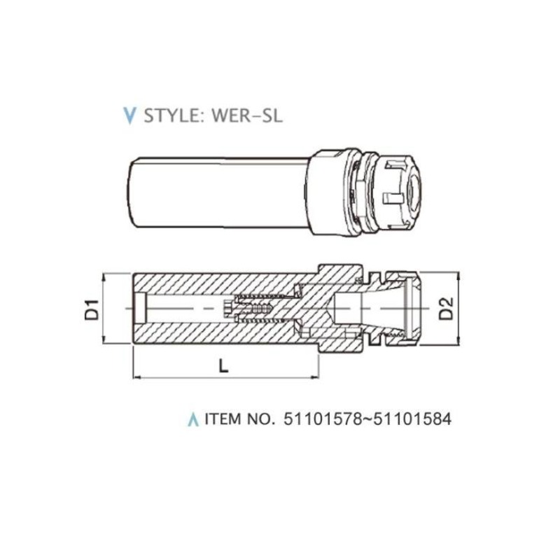 مشابك تثبيت WER (النمط: WER-SL)
