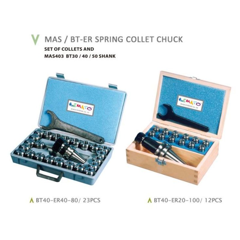 MAS - BT / ER SPRING COLLET CHUCK SYSTEM - MAS403 (BT30 / BT40 / BT50 SHANK)