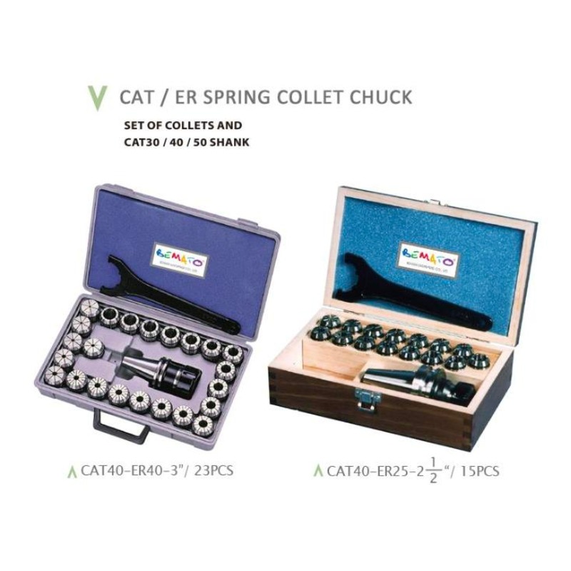CAT / ER SPRING COLLET CHUCK CHUCK SYSTEM - CAT30 / CAT40 / CAT50 SHANK