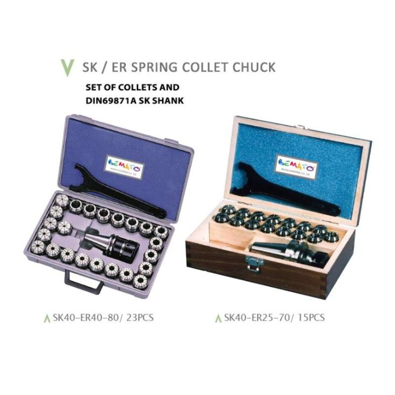 SK / ER SPRING COLLET CHUCK SYSTEM - DIN69871A SK SHANK