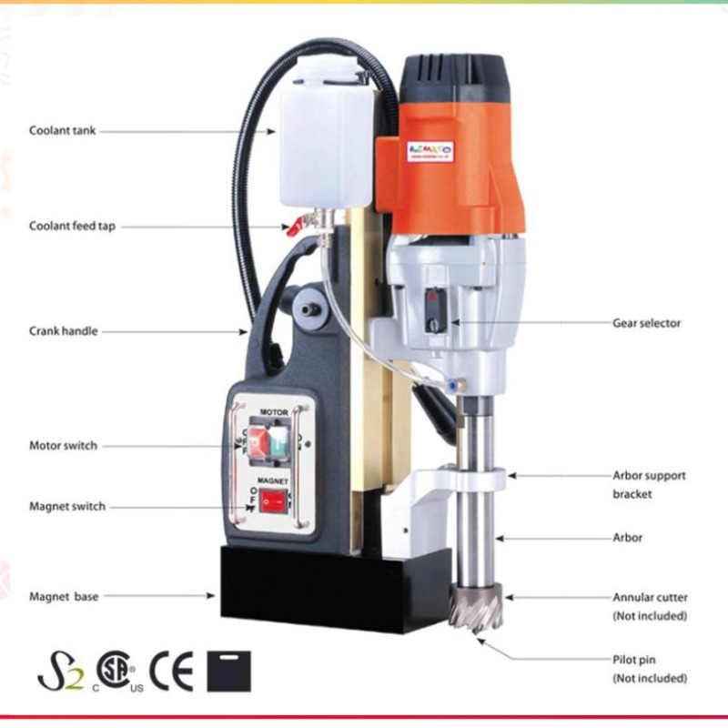 Magnetbohrmaschine mit 2 Geschwindigkeiten