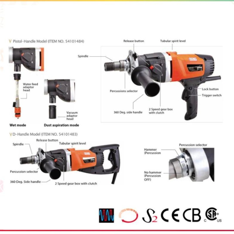 WET + DRY DIAMOND CORE DRILLS