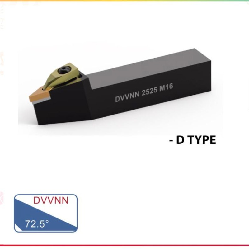เครื่องมือกลึงภายนอก (DVVNN 72.5° - ชนิด D)