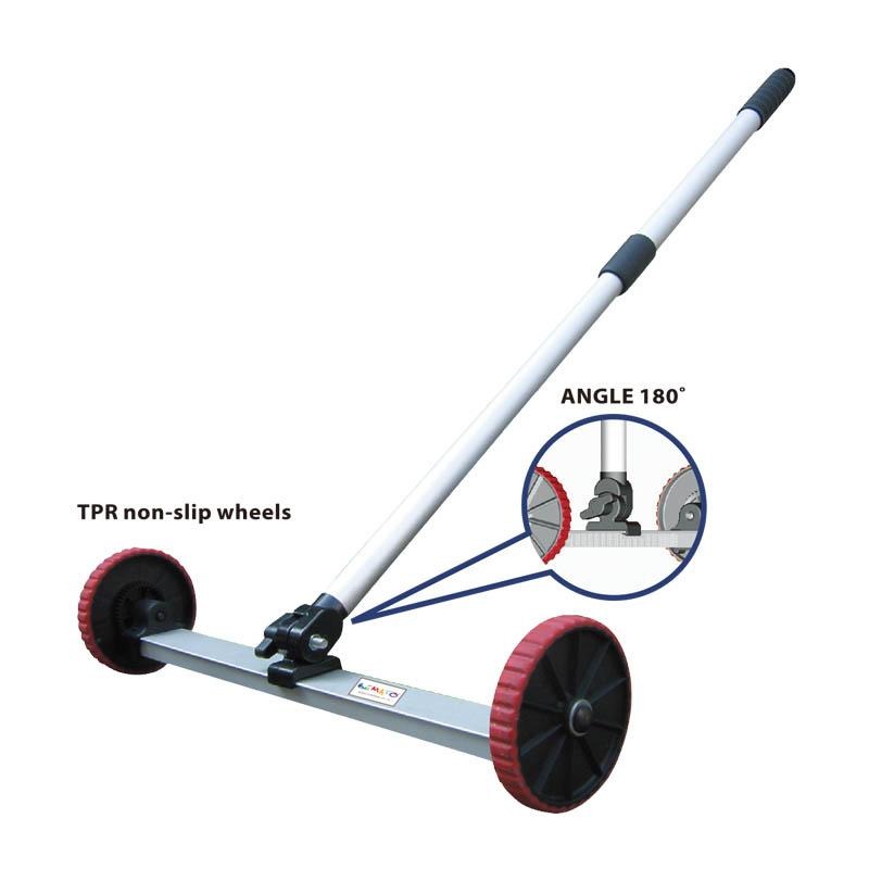 RECHTECKIGER MAGNETFINDER MIT RÄDERN