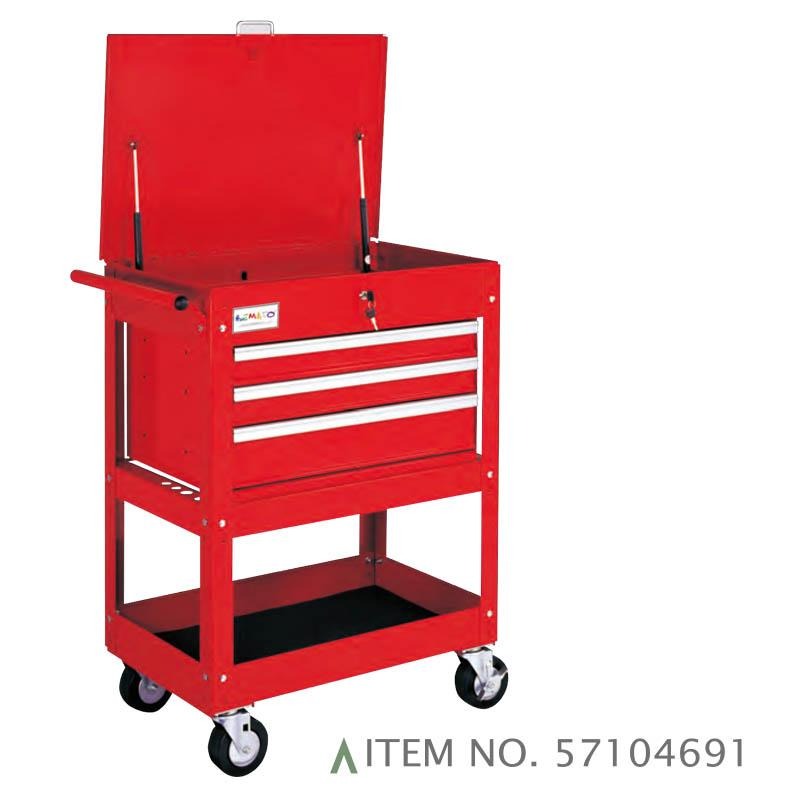 Xe đẩy dịch vụ 3 ngăn kéo với ray trượt bi