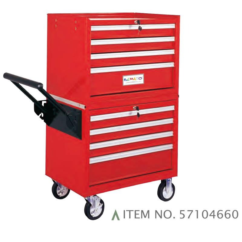 Ray trượt bi cho xe đẩy 4 ngăn kéo