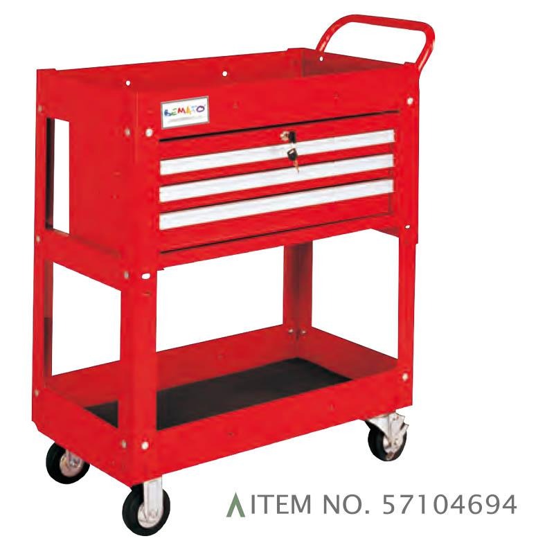 Xe đẩy 3 ngăn kéo với ray trượt bi