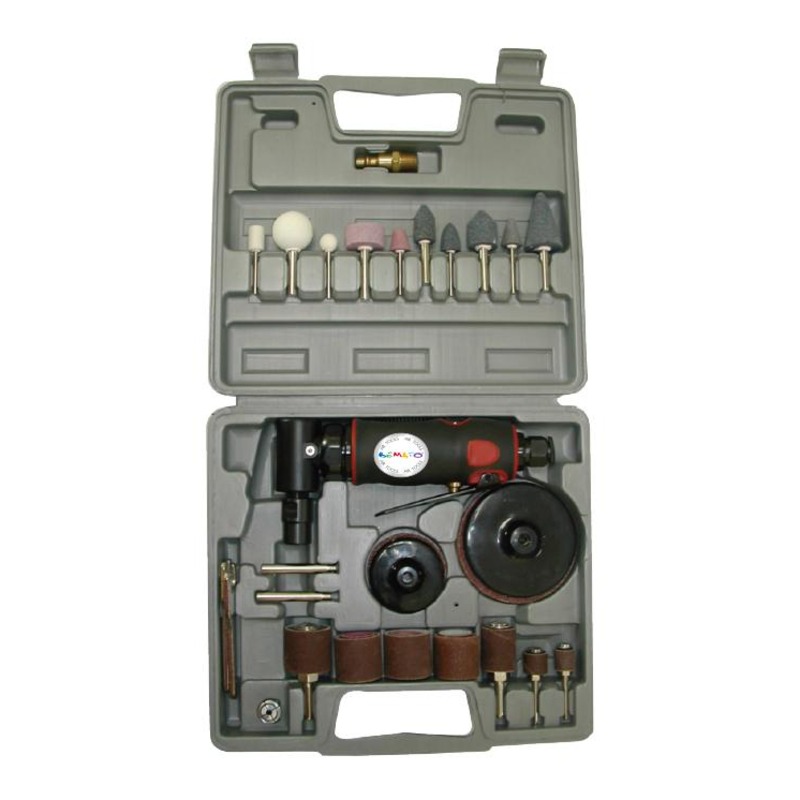 Kit de retificadora pneumática de ângulo reto de 1/4" (48 peças)