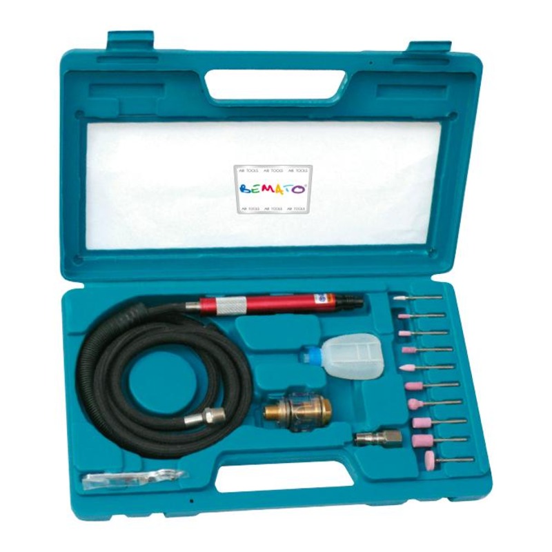 Kit de microretífica pneumática (17 peças)