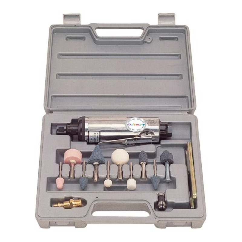Kit de retificadora pneumática de ângulo reto de 1/4" (48 peças)